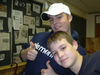 Bryan and his hero, Arnold