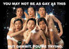 Trying hard to be gay